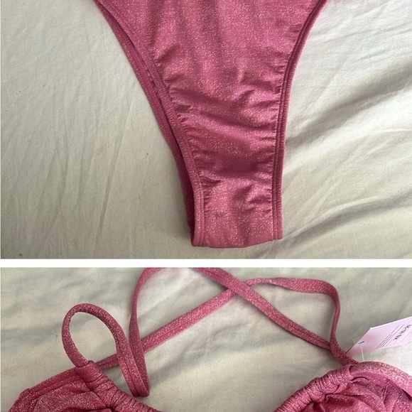 ‼️5/25 Wild Fable Women's Sparkly Pink One Piece - NWOT - Picture 5 of 6